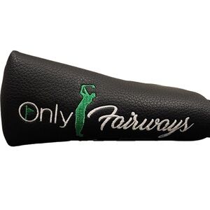 Black Golf Blade Putter Cover - “Only Fairways” Gag Gift - brand new